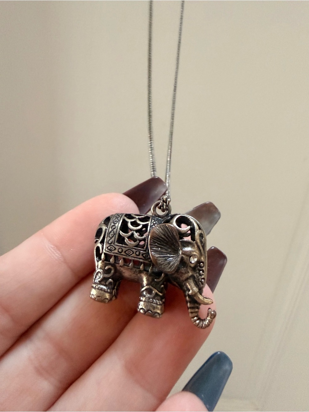 Elephant Pendant Necklace - Women's Jewelry